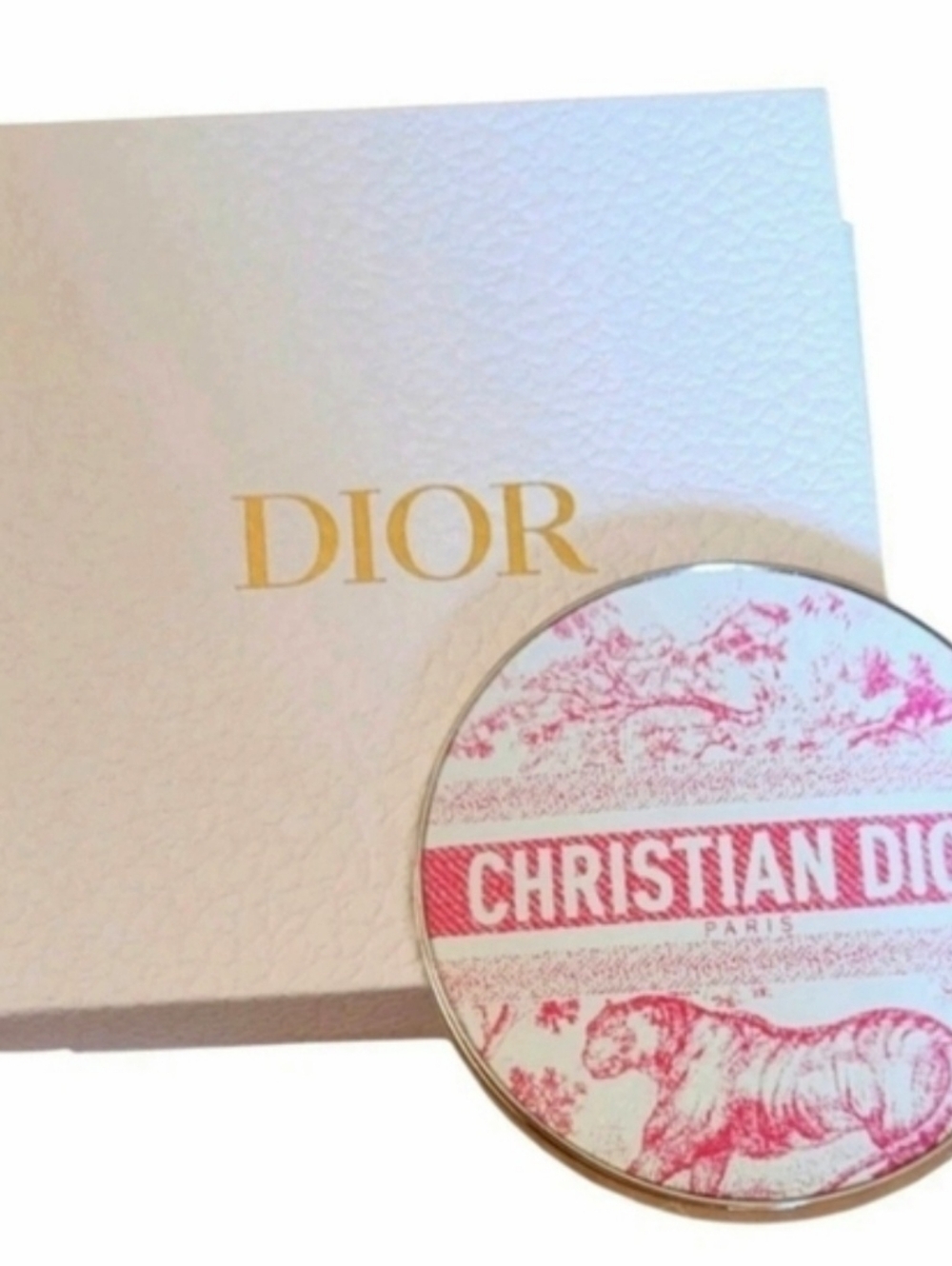 NEW Bundle Dior Double Slided Pink Mirror & Dior Lipstick Case - Picture 3 of 7